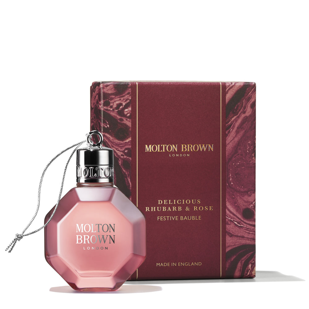 数量限定】デリシャス ルバーブ＆ローズ バス＆シャワージェル フェスティブボーブル 75ml – MOLTON BROWN